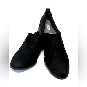 Dr Scholls Ruler Slip On Loafer Shoes Womens 10M Casual Black Faux Leather